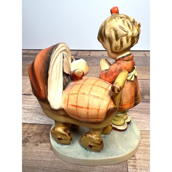 Hummel Figurine 01063 Girl With Rocking Horse By Goebel W. Germany Hand-Painted - Picture 3 of 6